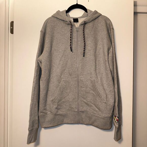 Peloton Rainbow Graphic Full Zip Gray Hoodie Size Medium NWT - Picture 3 of 6